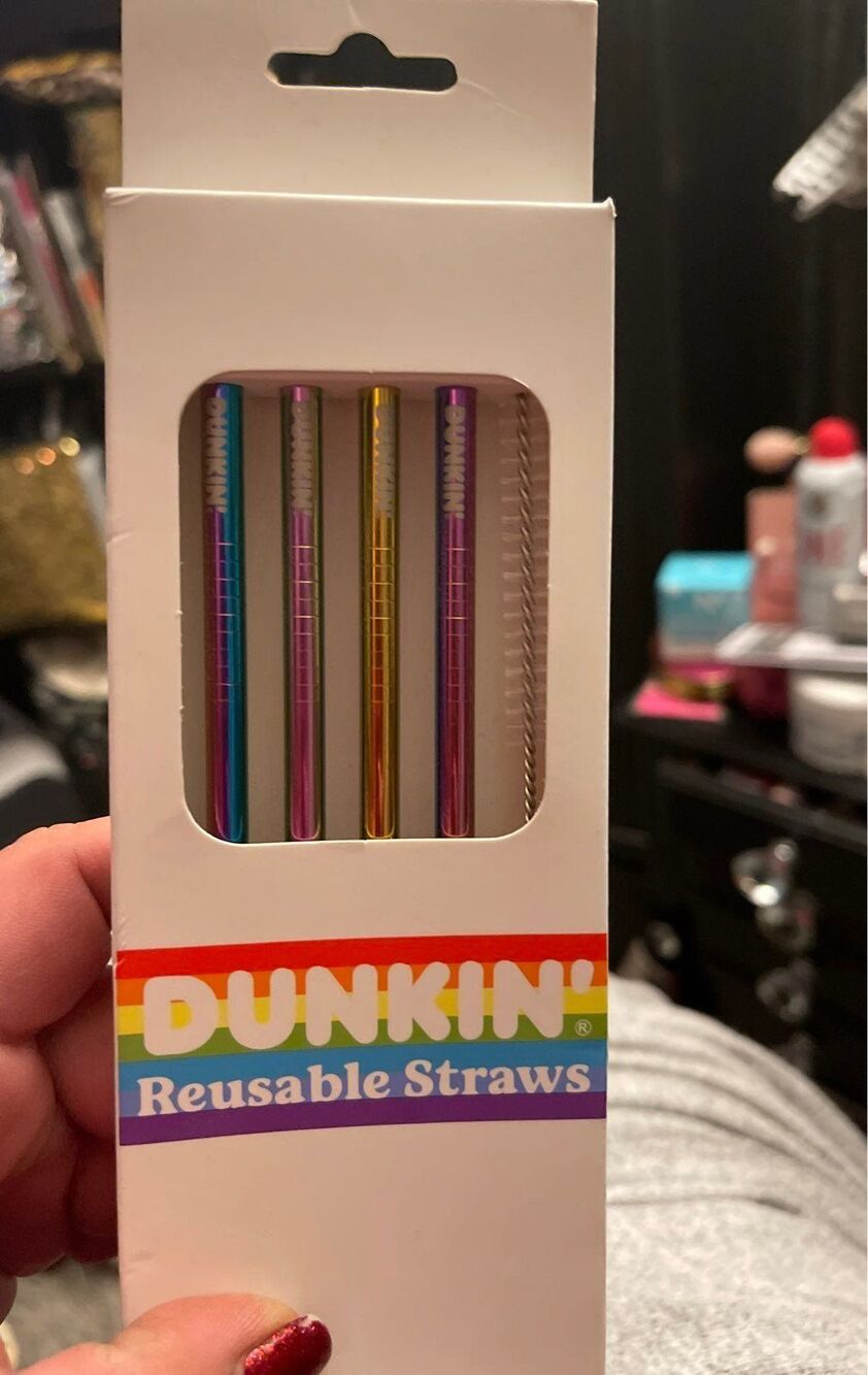 Dunkin Donuts reusable Straws
